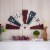 Glitzhome Patriotic Welcome Metal Spinner Wall Sign Perspective: top