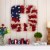 Glitzhome Americana Square Fabric Wreath Perspective: top