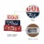 Glitzhome Patriotic Battery Operated Illuminated Wooden Block Decor Perspective: top