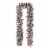 Glitzhome Two Pack 9 Feet Pre-Lit Snow Flocked Christmas Garland, with Warm White Lights Perspective: top