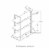 Glitzhome Modern Industry Metal/Wooden 3-Tier Bookcase & Shelves - Brown/Walnut Perspective: top