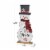 Glitzhome Lighted Snowman Wooden Porch Decor Perspective: top