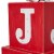 Glitzhome Lighted Wooden Block Joy Porch Sign Perspective: top