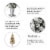 Glitzhome 150-Light Warm Light Pre-Lit Artificial Pine Christmas Tree Perspective: top