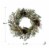 Glitzhome Flocked Pinecone & Antler Wreath with Warm White LED Lights Perspective: top