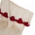 Glitzhome 22 Inch Length Knitted Polyester White Christmas Stocking with Red Trim & Pompom Perspective: top