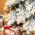 Glitzhome 7.5 Feet Flocked Layered Spruce Faux Christmas Tree with 350 Warm White Lights Perspective: top