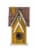 Glitzhome Outdoor Bird House Yellow 11.93 H Distressed Texture Perspective: top