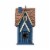 Glitzhome Outdoor Bird House Blue 11.93 H Distressed Texture Perspective: top