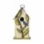 Glitzhome 9.75 Washed White Bird House with 3D Tree and Bird Perspective: top