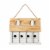 Glitzhome 14.25 L Hummingbird House for Outside Hanging Nesting Solid Wood Cottage Birdhouse Perspective: top