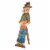 Glitzhome Fall Wooden Scarecrow Yard Stake Multi-functional Rustic Pallet Sign Perspective: top