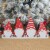 Glitzhome 30 Inch Length Christmas Gnomes Metal Tree Collar Perspective: top
