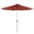 Glitzhome 9.8ft Red Aluminium Self Tilt Market Patio Umbrella, Olefin Fabric Perspective: top