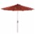 Glitzhome 8.8ft Wine Red Aluminium Self Tilt Market Patio Umbrella, Olefin Fabric Perspective: top