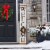 Glitzhome 60 Inch Wooden Welcome Porch Sign with 4 Changeable Wreaths - White Perspective: top