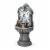 Glitzhome 35.25 Inch H European Style Outdoor Fountain with LED Light Faux Mosaic Pedestal Perspective: top
