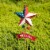 Glitzhome Set of 2 42 H Patriotic/Americana Star Yard Stake Perspective: top