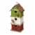 Glitzhome 13.75 H Multicolored Three-Tiered Distressed Solid Wood Birdhouse Perspective: top