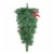 Glitzhome 25 Inch Tall Flocked Berry, Ornament and Pinecone Ribbon Teardrop Perspective: top