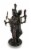 Bronze Finish Triple Form Hecate Greek Goddess of Magic Statue Perspective: top
