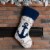 Glitzhome 19 Inch Length Hooked Stocking, Anchor Perspective: top