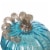 Glitzhome 5.95 Inch Diameter Blue Small Glass Pumpkin Perspective: top