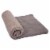Glitzhome Knitted Polyester Feather Yarn Tricolor Throw Blanket Perspective: top