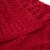 Glitzhome Knitted Chenille Fabric Throw Blanket - Red Perspective: top