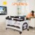 Costway Coffee Baby Crib Playpen Playard Pack Travel Infant Bassinet Bed Foldable Perspective: top
