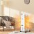 Costway 1500W Electric Oil Filled Radiator Space Heater 5-Fin Thermostat Room Radiant Perspective: top