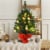 24'' Pre-Lit PVC Christmas Tree Battery Operated Tabletop LED Lights Holiday Decor Perspective: top