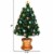 3Ft Pre-Lit PVC Christmas Tree Fiber Optical Firework Holiday Decor Perspective: top