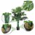 Gymax Artificial Areca Palm Decorative Silk Tree w/Basket 3.5 Feet Holiday Decor Perspective: top