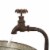 Glitzhome Metal Electrical Fountain, 3 Tier Galvanized Basin Perspective: top