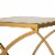 Glitzhome Nesting End Tables, Gold Glass Top Metal Frame for Indoor & Outdoor Perspective: top