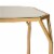 Glitzhome Nesting End Tables, Gold Glass Top Metal Frame for Indoor & Outdoor Perspective: top