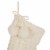 Glitzhome 24 Inch Length Knitted Polyester Christmas Stocking with Pom Pom Ball-White Perspective: top