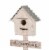 Glitzhome Galvanized Farmhouse Metal Planter with Bird House Perspective: top