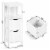 Bathroom Floor Cabinet Multifunctional Bathroom Storage Organizer W/2 Drawers Perspective: top