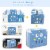 Hivvago 16-Panel Foldable Baby Playpen Kids Activity Centre-Blue Perspective: top
