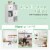 Hivvago 3-Tier Bookshelf with Anti-toppling Device for Living Room-White Perspective: top