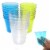60 Shot Glasses Hard Plastic Colors 1 Oz Mini Wine Glass Party Cups Catering Bar Perspective: top