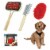 3PC Pet Brush Set Groom Tangled Hair Shampoo Dogs Cats All Type Wet Dry Shedding Perspective: top