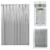 Shower Curtain Liner Heavy Duty Magnetic Mildew Resistant Vinyl Waterproof Gray Perspective: top