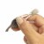 6 Pack Precision Stainless Steel Slant Tweezers Eyebrow Removal Angled Tip Grip Perspective: top