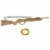 1 Wooden Large 26 Rifle Gun Shotgun Elastic Rubber Band Shooter Toy Military Perspective: top