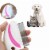 2 Pc Stainless Steel Comb Dog Cat Pet Flea Metal Brush Shedding Detangling Tool Perspective: top
