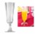 24 Pc Plastic Champagne Flutes Wine Mimosa Disposable Glasses Cups Wedding 4.7oz Perspective: top
