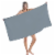 TowelSoft Premium 100% Cotton terry velour beach towel 30 inch x 60 inch-Silver Perspective: top